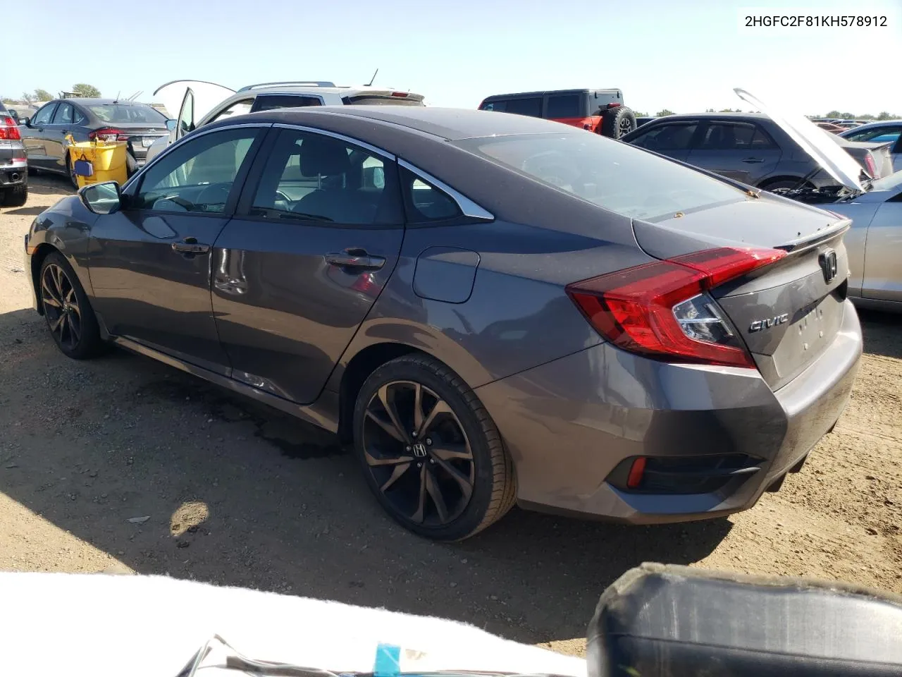 2019 Honda Civic Sport VIN: 2HGFC2F81KH578912 Lot: 70975014