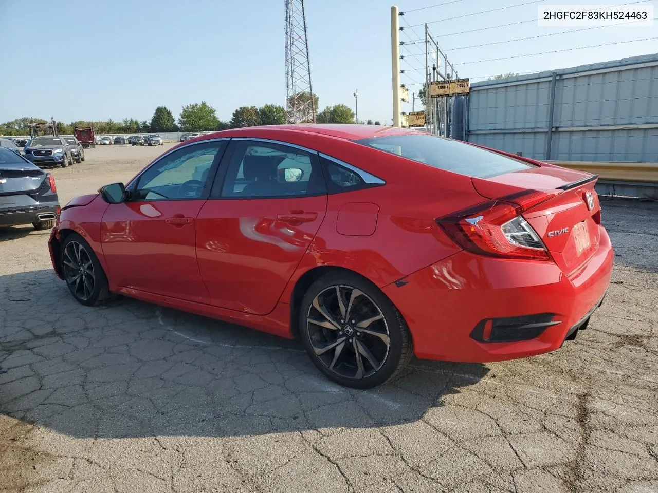 2019 Honda Civic Sport VIN: 2HGFC2F83KH524463 Lot: 71001894