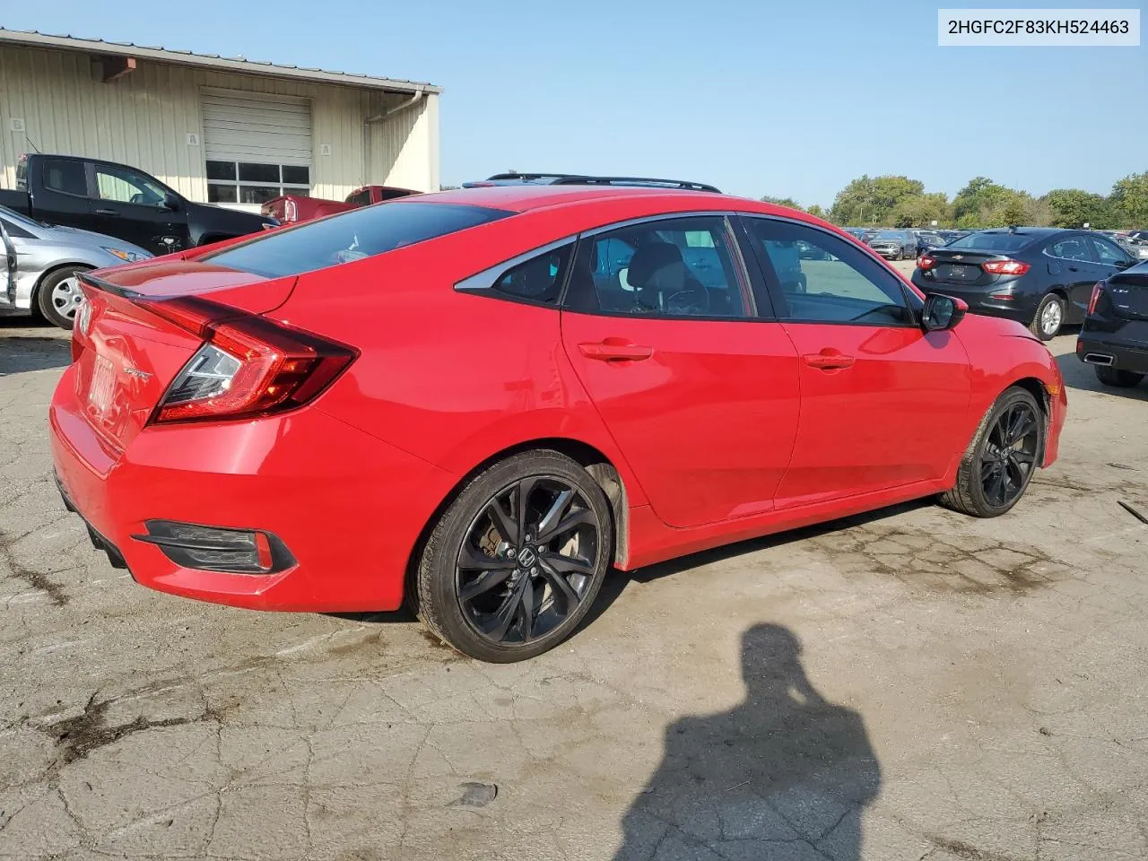 2019 Honda Civic Sport VIN: 2HGFC2F83KH524463 Lot: 71001894