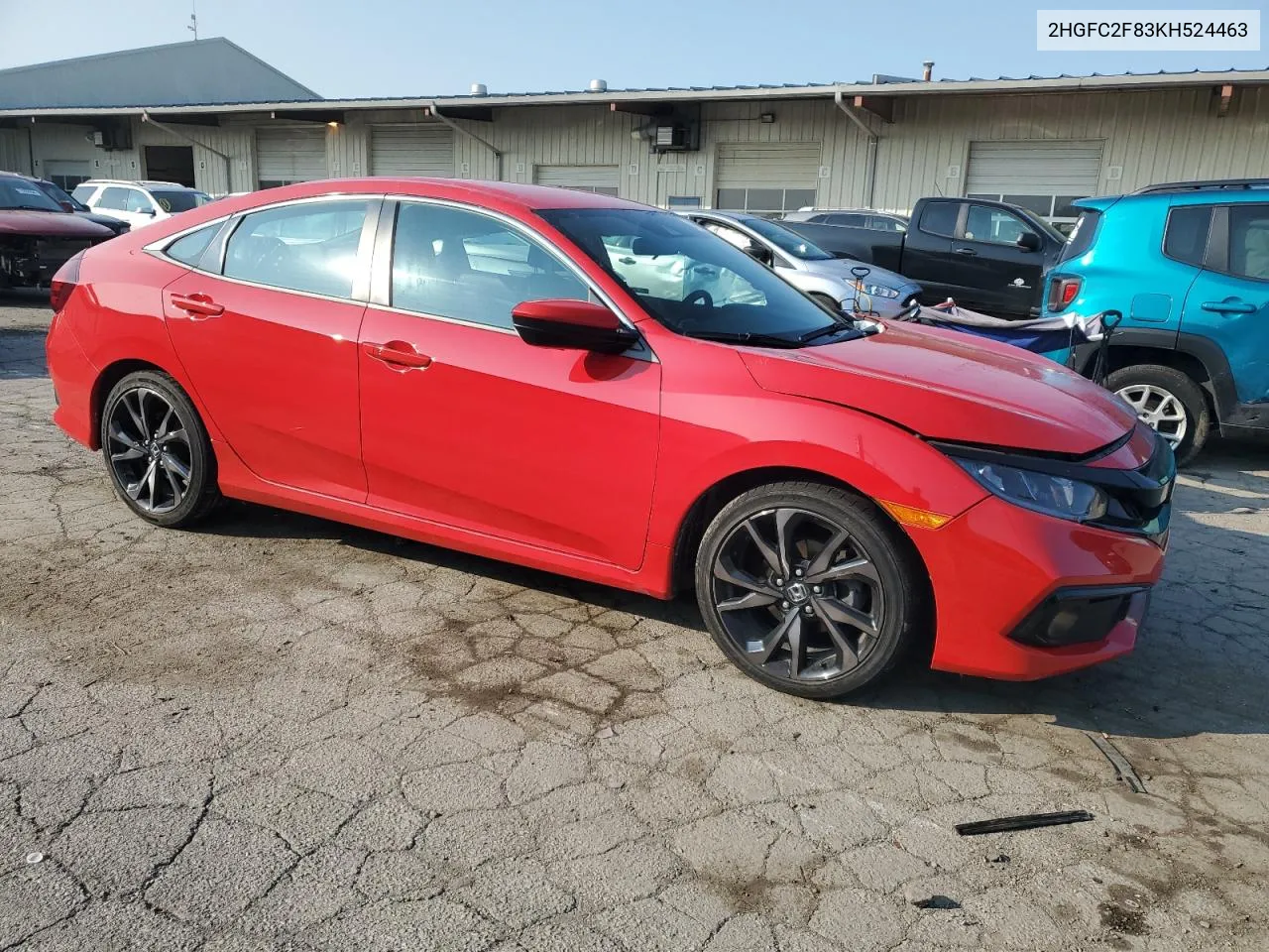 2019 Honda Civic Sport VIN: 2HGFC2F83KH524463 Lot: 71001894