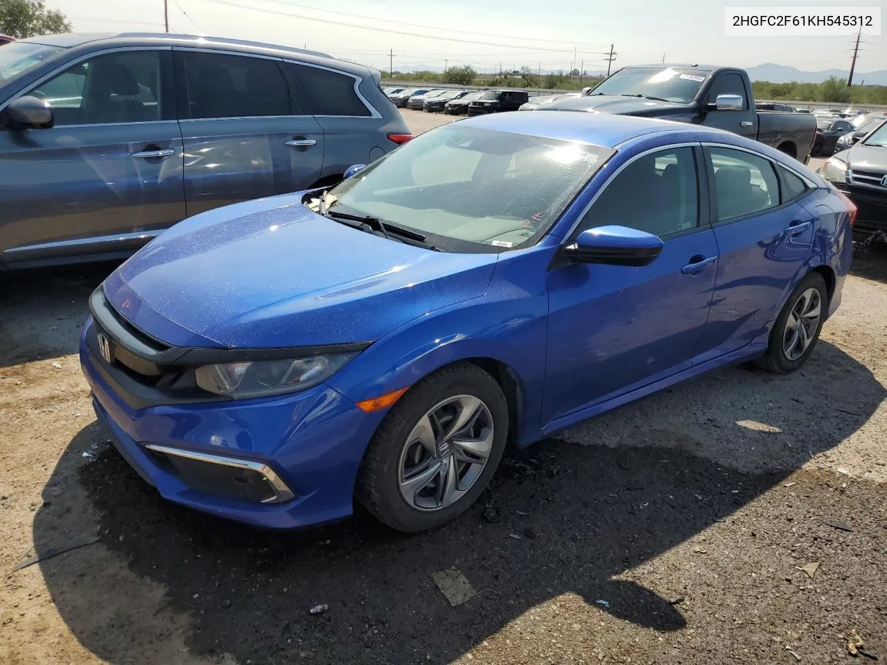 2HGFC2F61KH545312 2019 Honda Civic Lx