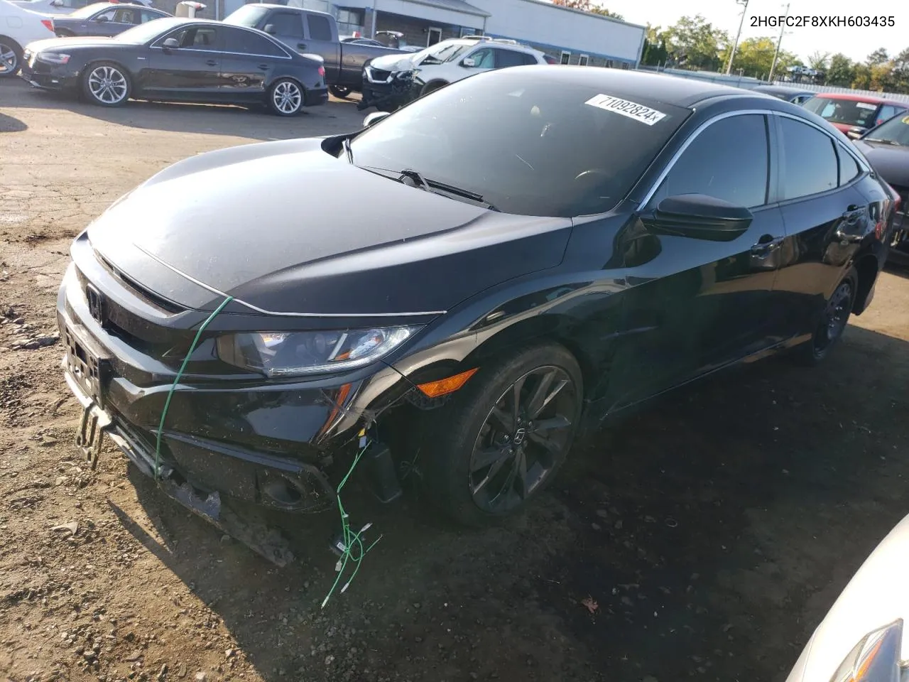 2019 Honda Civic Sport VIN: 2HGFC2F8XKH603435 Lot: 71092824