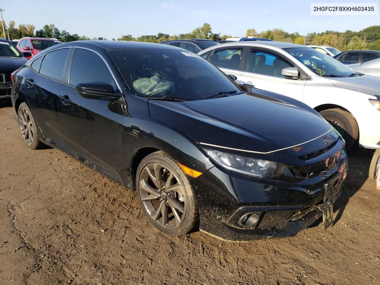 2019 Honda Civic Sport VIN: 2HGFC2F8XKH603435 Lot: 71092824