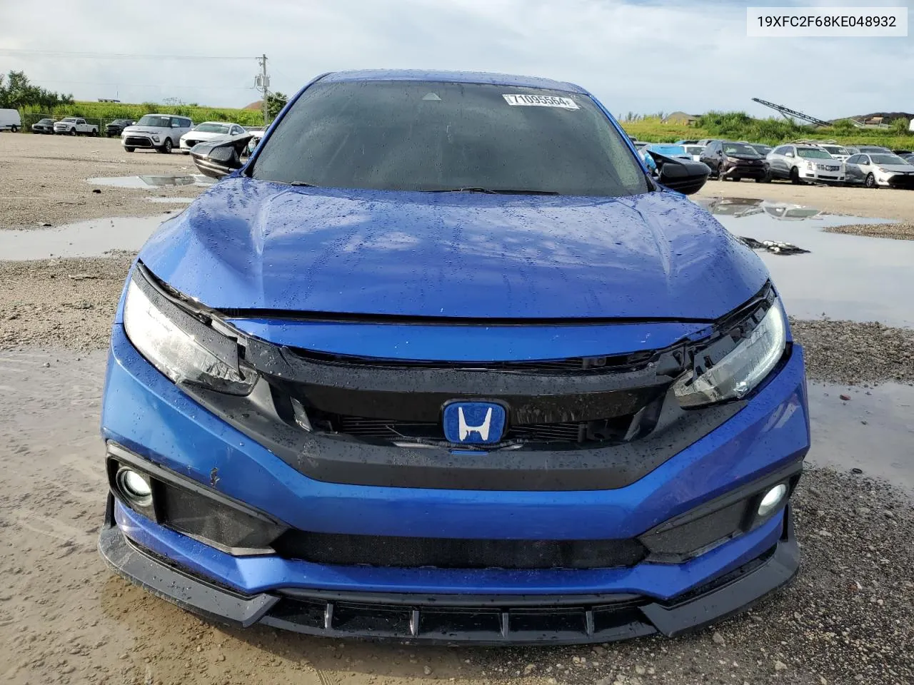 2019 Honda Civic Lx VIN: 19XFC2F68KE048932 Lot: 71095564