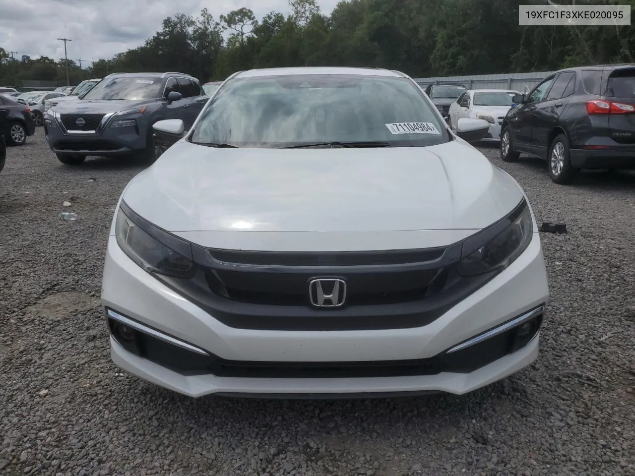 2019 Honda Civic Ex VIN: 19XFC1F3XKE020095 Lot: 71104984