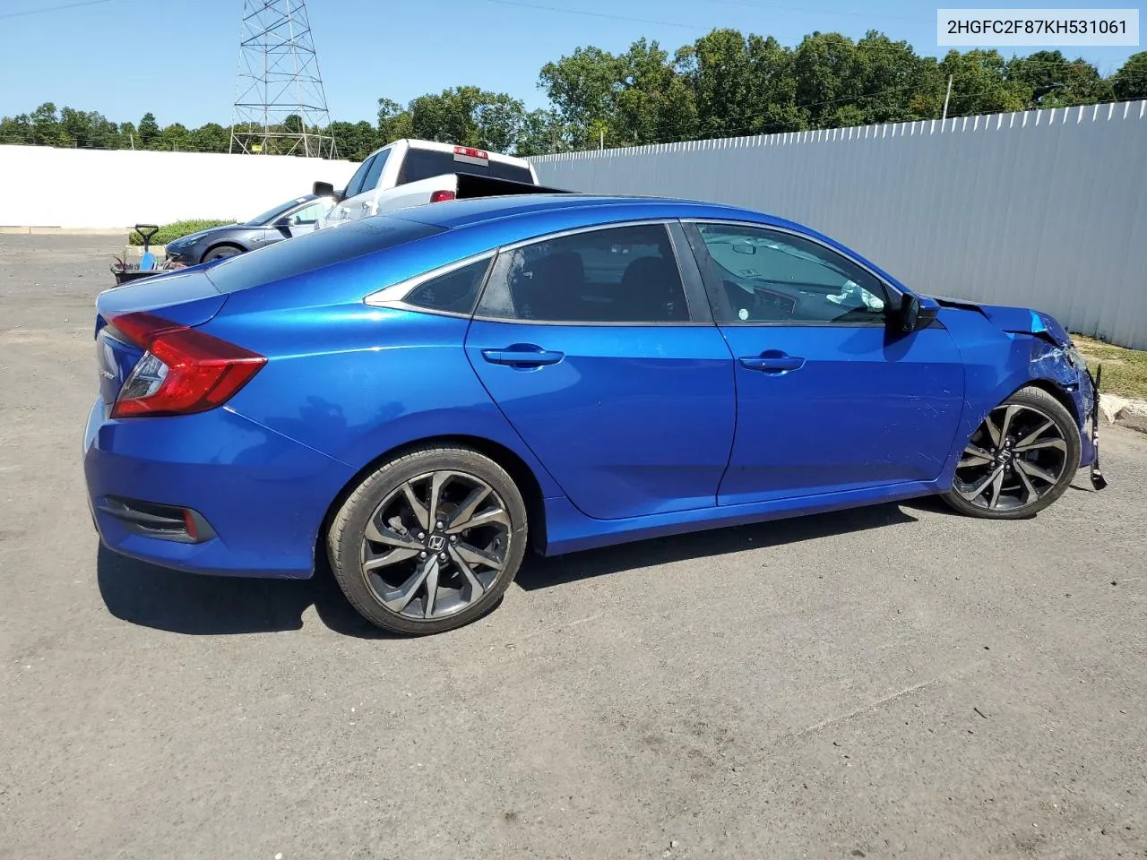 2019 Honda Civic Sport VIN: 2HGFC2F87KH531061 Lot: 71164794