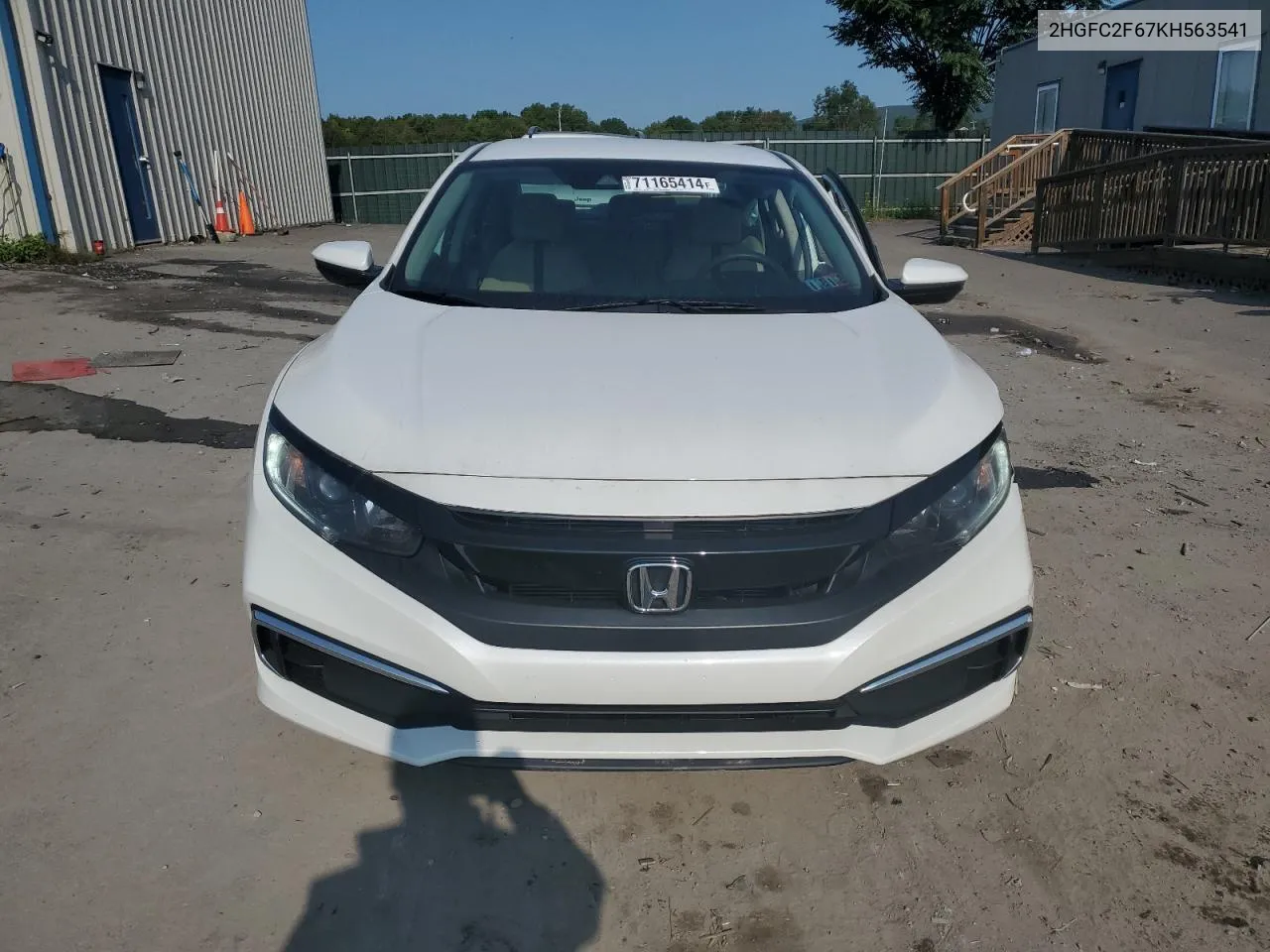 2019 Honda Civic Lx VIN: 2HGFC2F67KH563541 Lot: 71165414