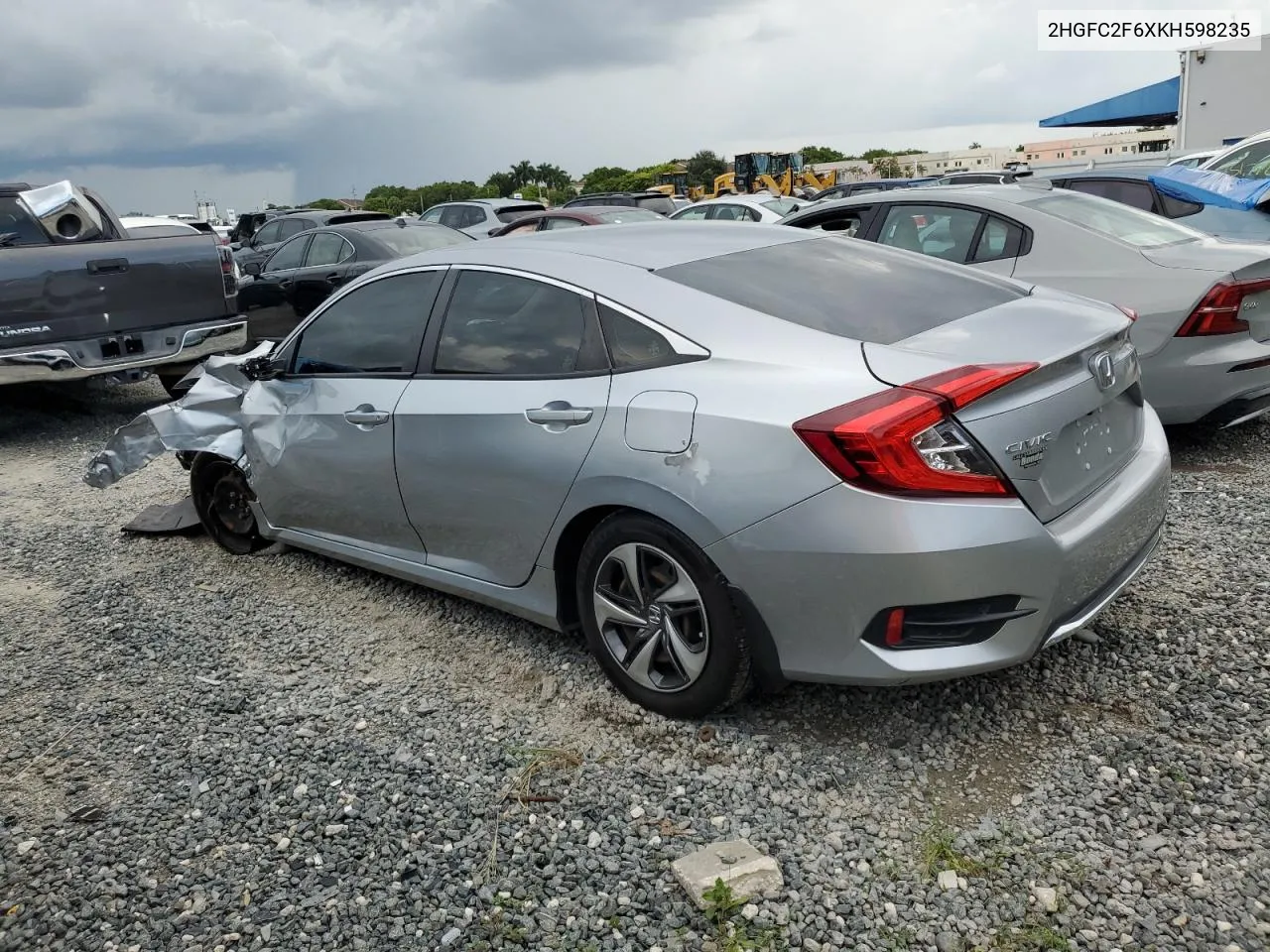 2HGFC2F6XKH598235 2019 Honda Civic Lx