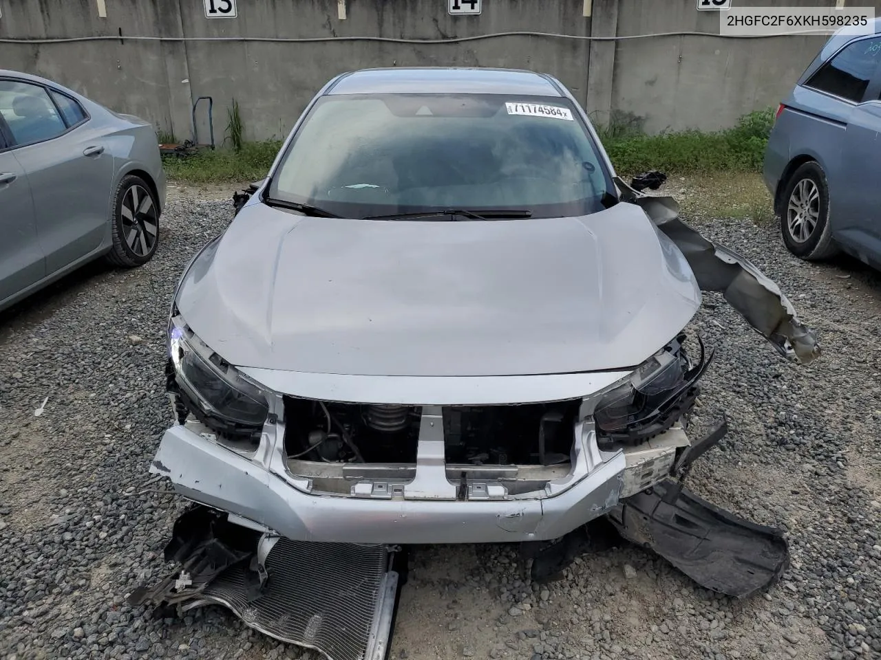 2HGFC2F6XKH598235 2019 Honda Civic Lx