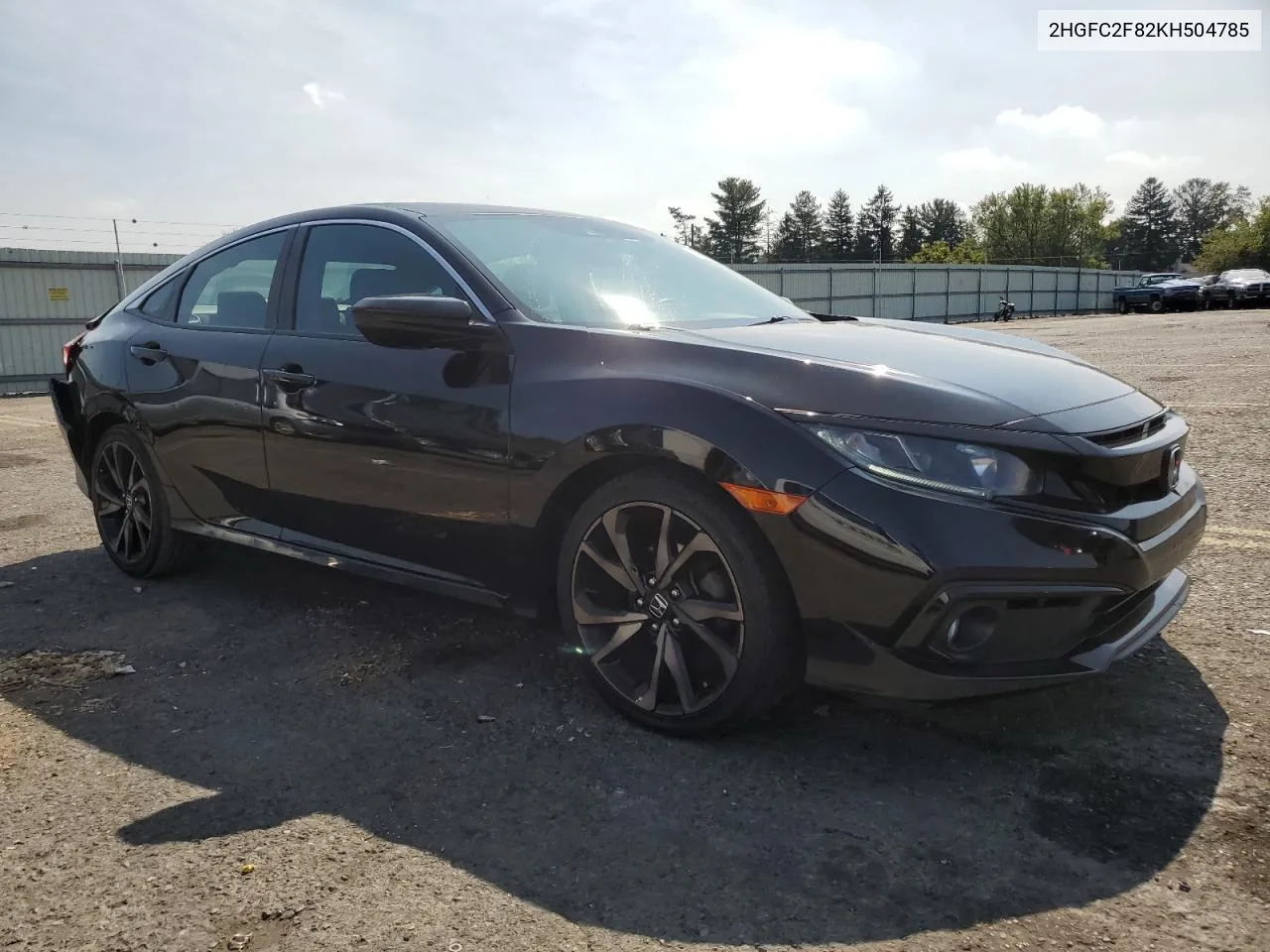 2019 Honda Civic Sport VIN: 2HGFC2F82KH504785 Lot: 71183494