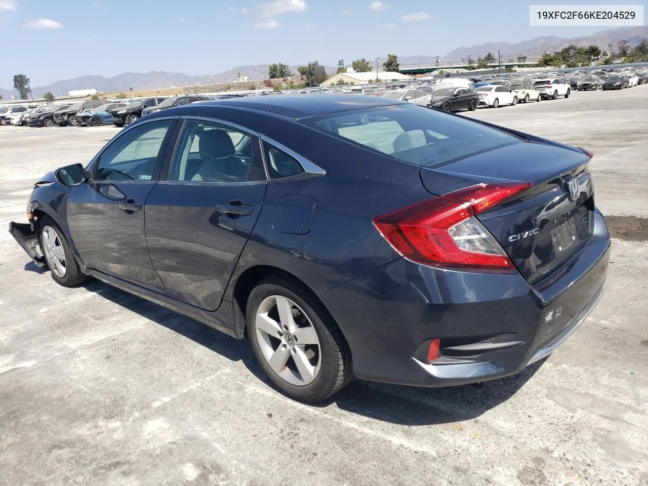 19XFC2F66KE204529 2019 Honda Civic Lx