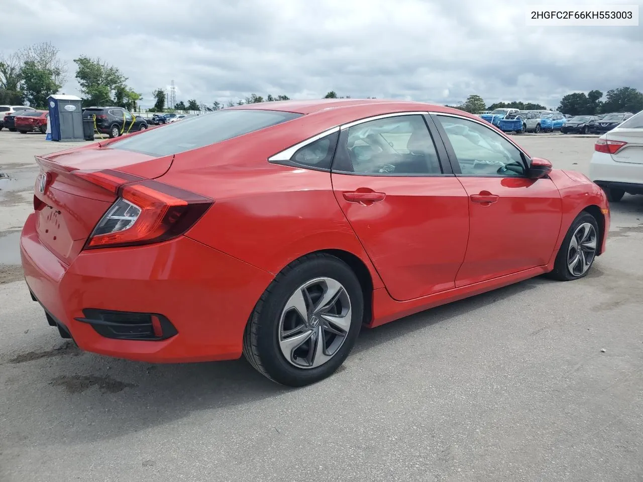 2HGFC2F66KH553003 2019 Honda Civic Lx