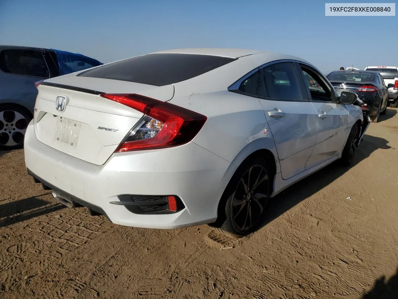 2019 Honda Civic Sport VIN: 19XFC2F8XKE008840 Lot: 71499554