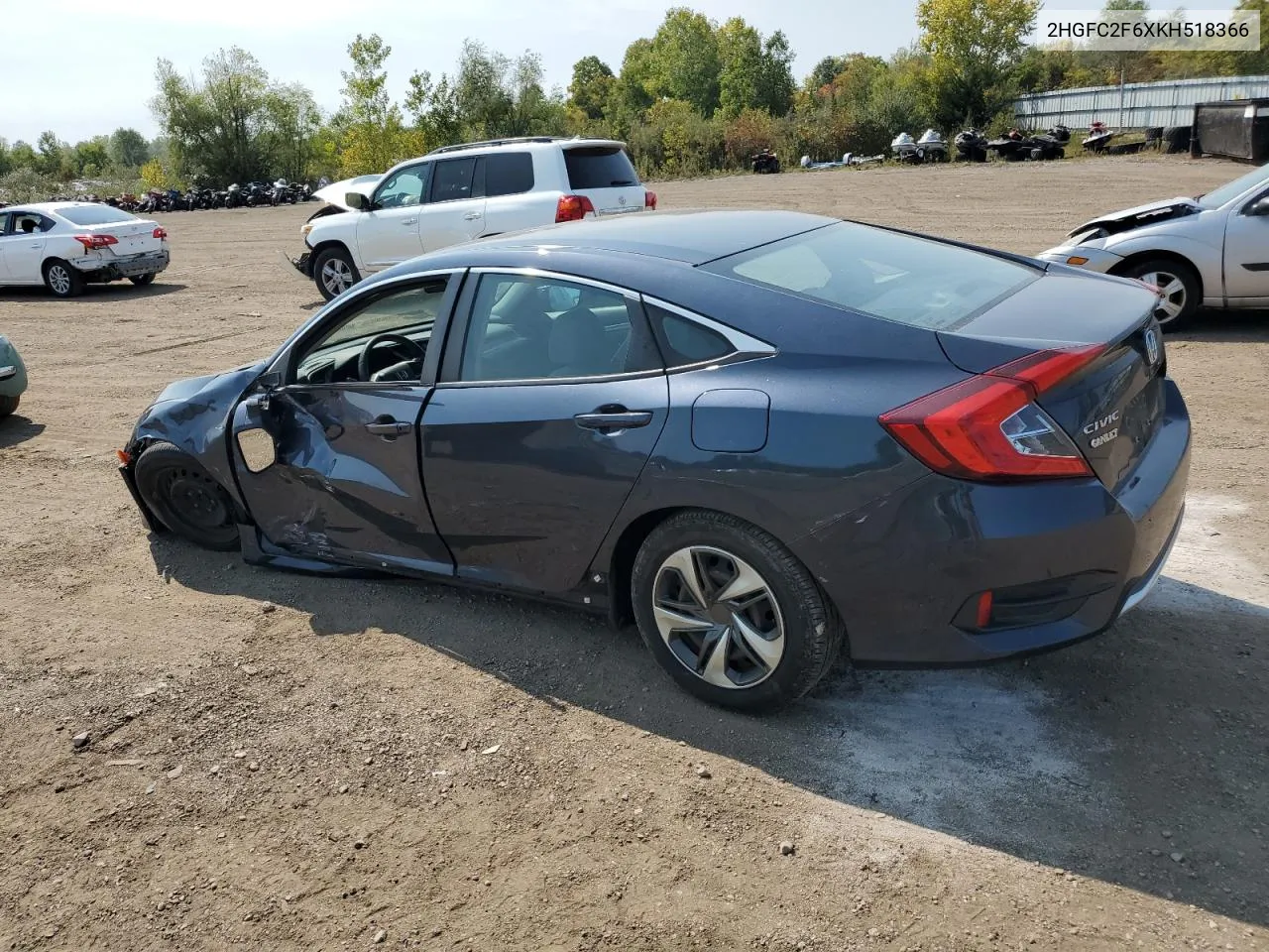 2019 Honda Civic Lx VIN: 2HGFC2F6XKH518366 Lot: 71517524