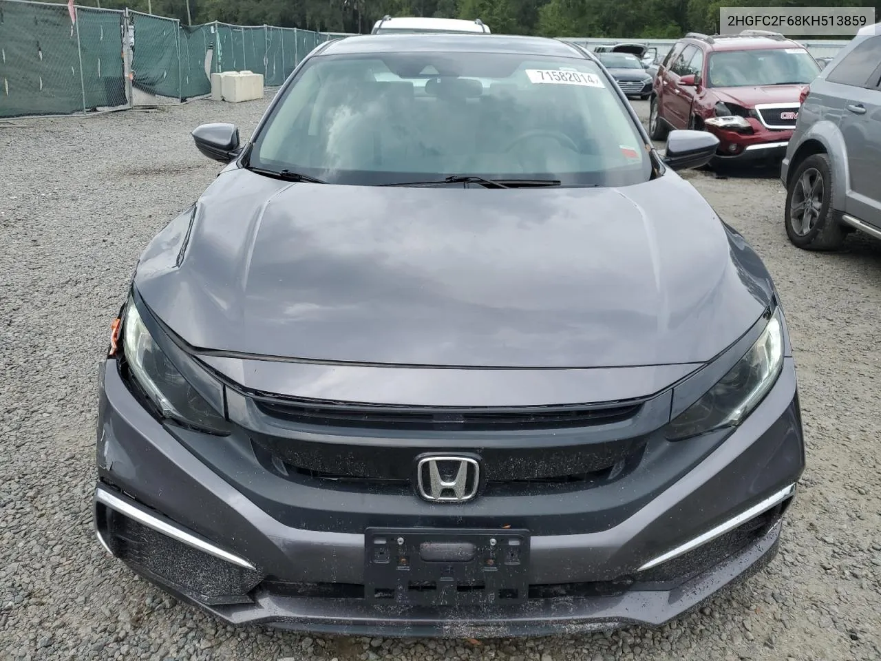 2019 Honda Civic Lx VIN: 2HGFC2F68KH513859 Lot: 71582014