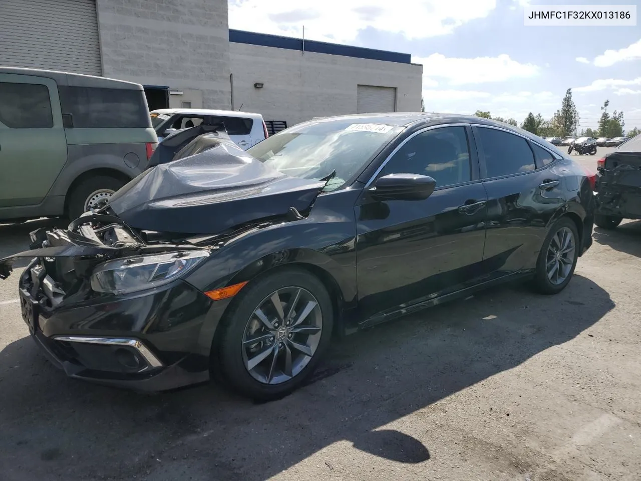 2019 Honda Civic Ex VIN: JHMFC1F32KX013186 Lot: 71595714