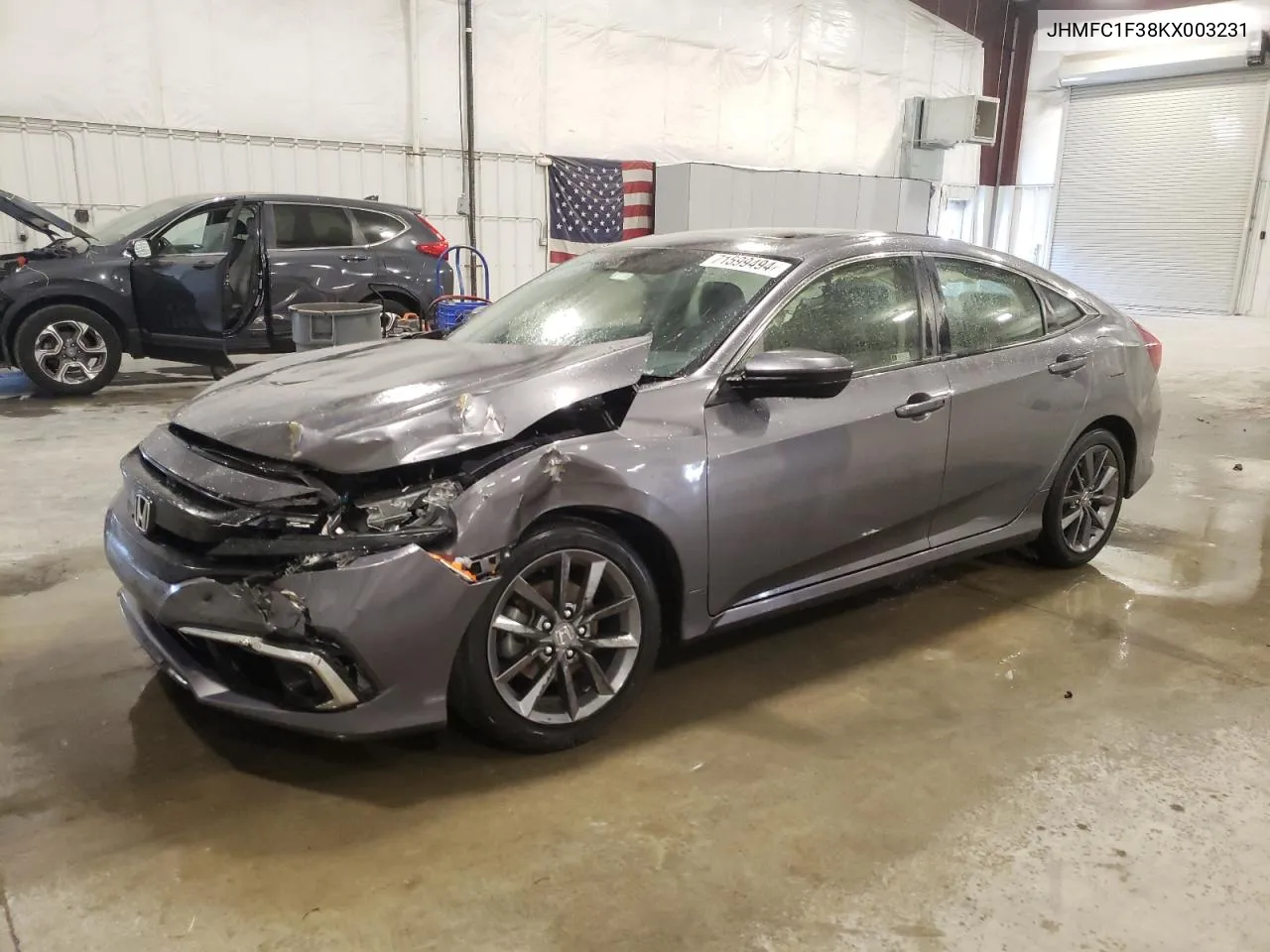 2019 Honda Civic Ex VIN: JHMFC1F38KX003231 Lot: 71599494