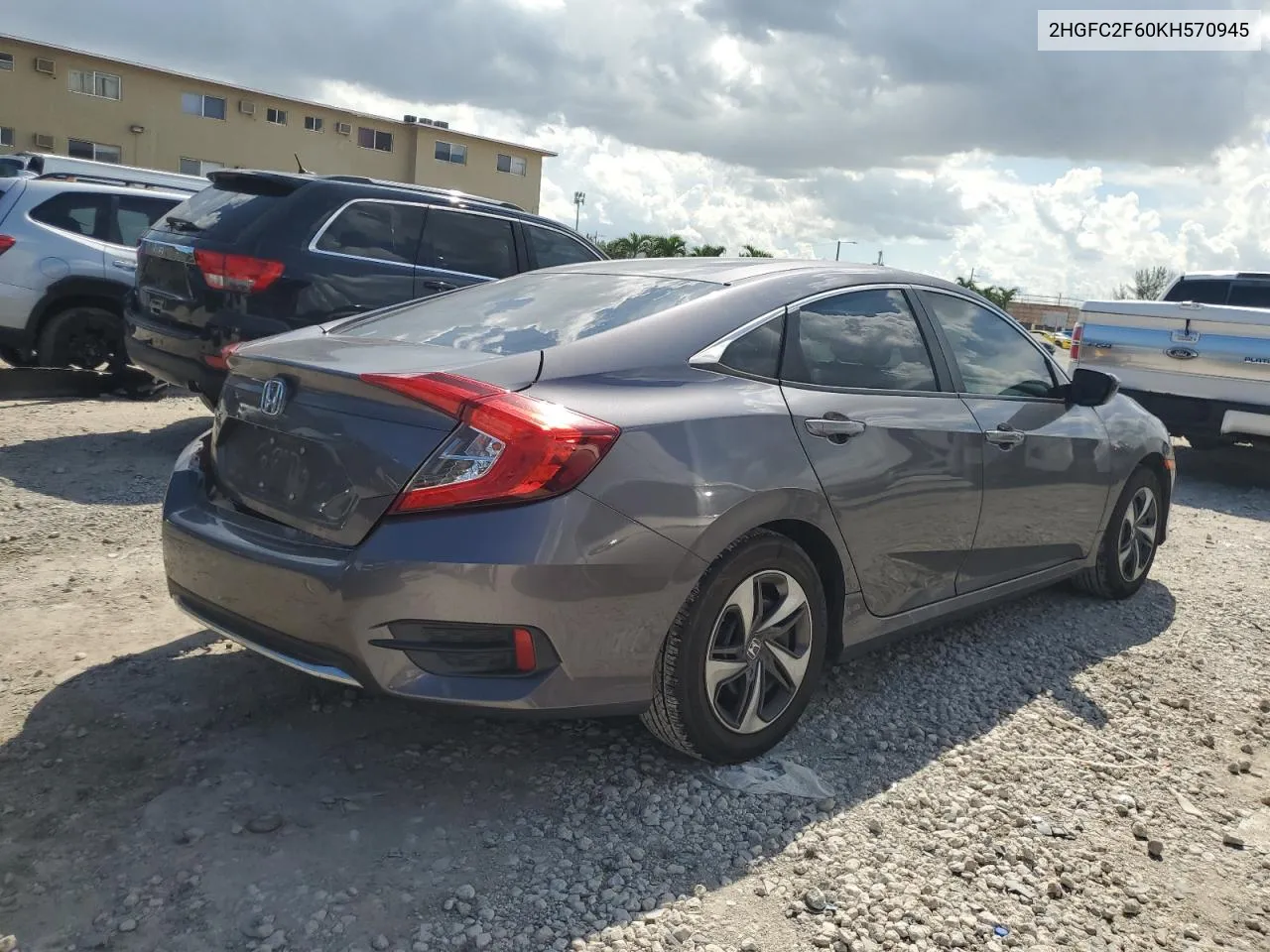 2019 Honda Civic Lx VIN: 2HGFC2F60KH570945 Lot: 71609214