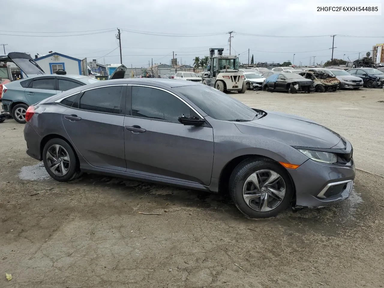 2HGFC2F6XKH544885 2019 Honda Civic Lx