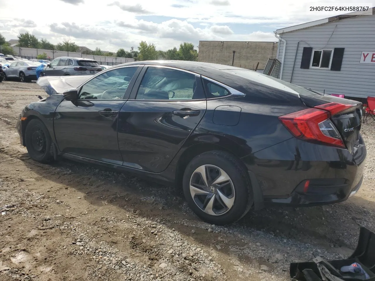 2019 Honda Civic Lx VIN: 2HGFC2F64KH588767 Lot: 71741694