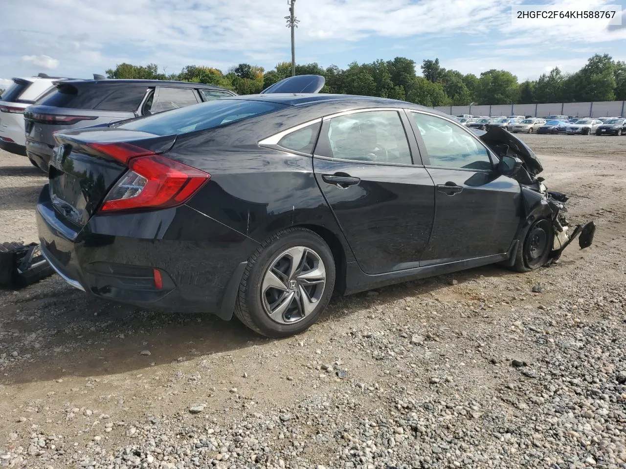 2019 Honda Civic Lx VIN: 2HGFC2F64KH588767 Lot: 71741694