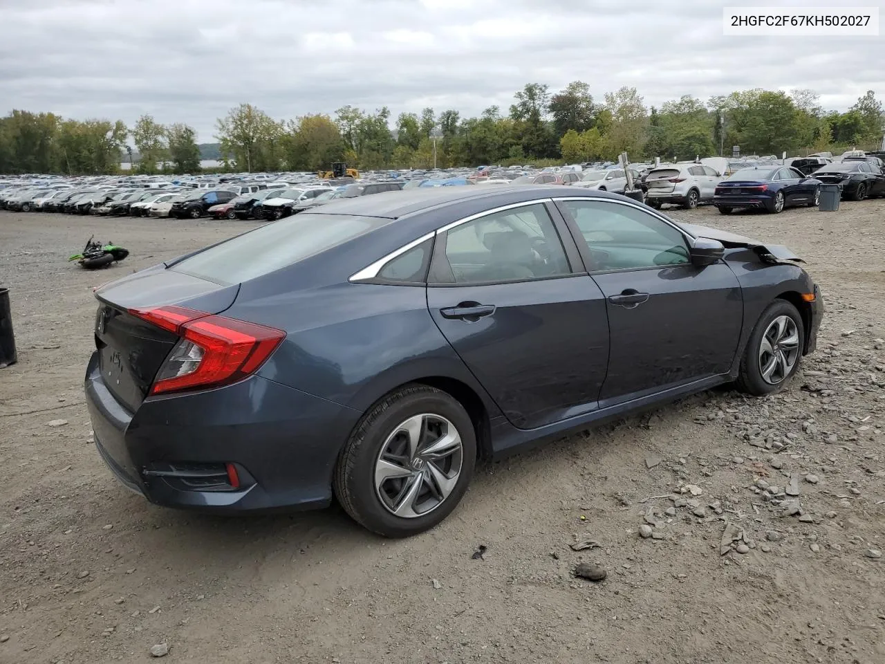 2HGFC2F67KH502027 2019 Honda Civic Lx