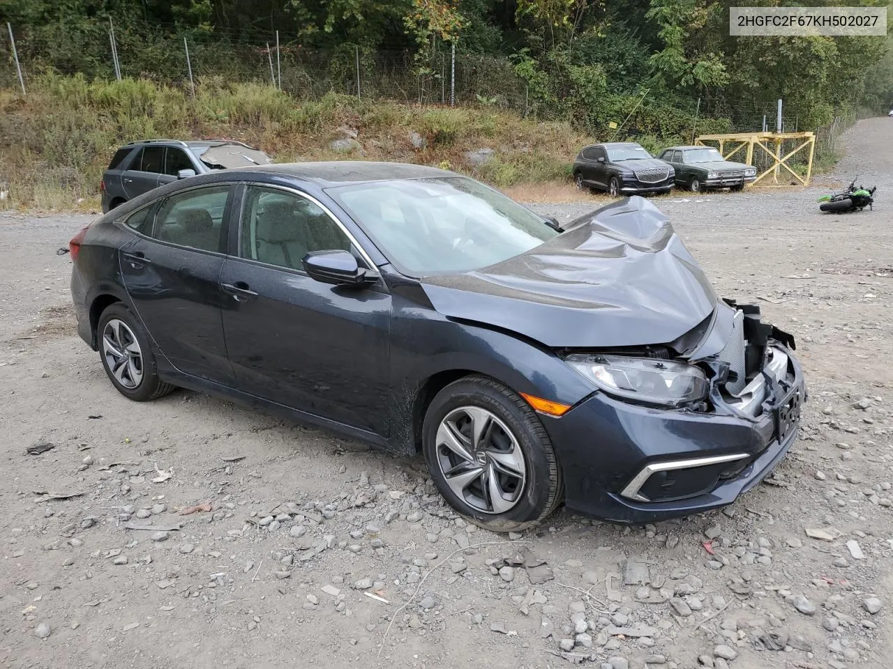 2HGFC2F67KH502027 2019 Honda Civic Lx