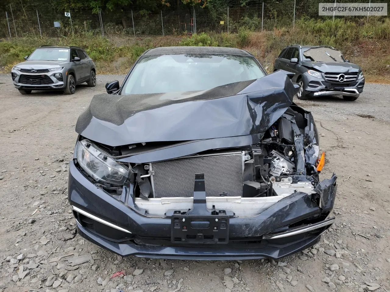 2HGFC2F67KH502027 2019 Honda Civic Lx