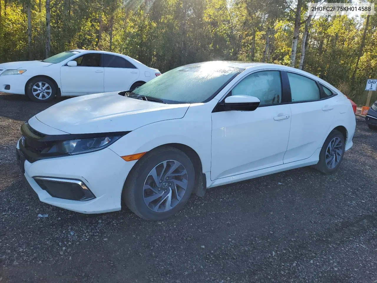 2019 Honda Civic Ex VIN: 2HGFC2F75KH014588 Lot: 72133784