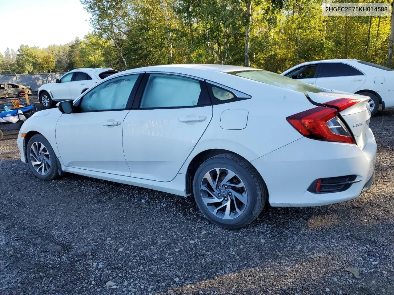 2019 Honda Civic Ex VIN: 2HGFC2F75KH014588 Lot: 72133784