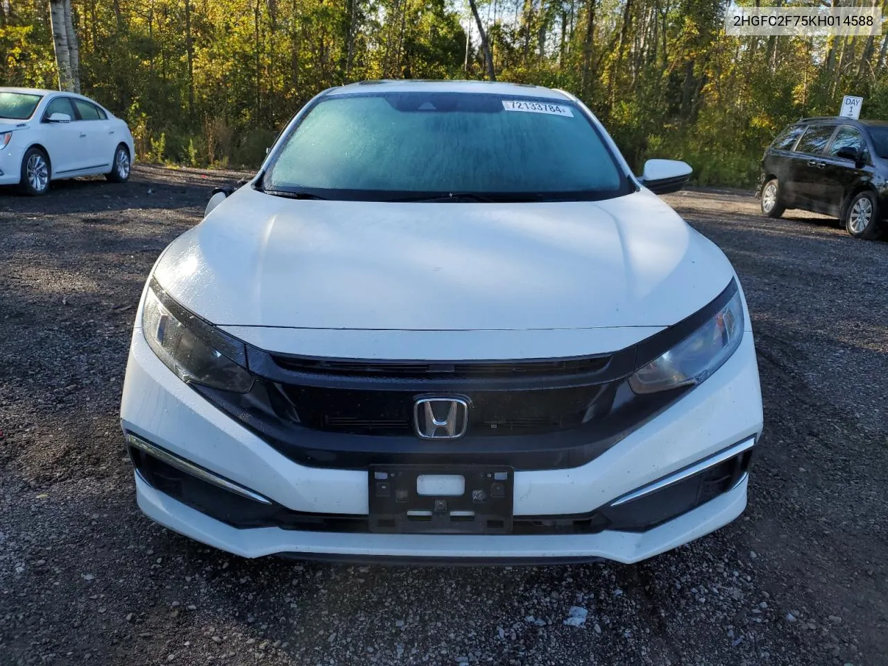 2019 Honda Civic Ex VIN: 2HGFC2F75KH014588 Lot: 72133784