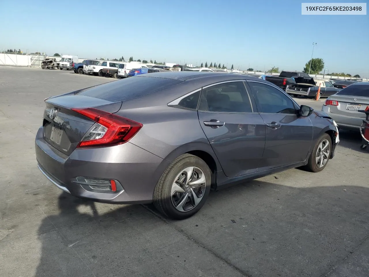 2019 Honda Civic Lx VIN: 19XFC2F65KE203498 Lot: 72232804