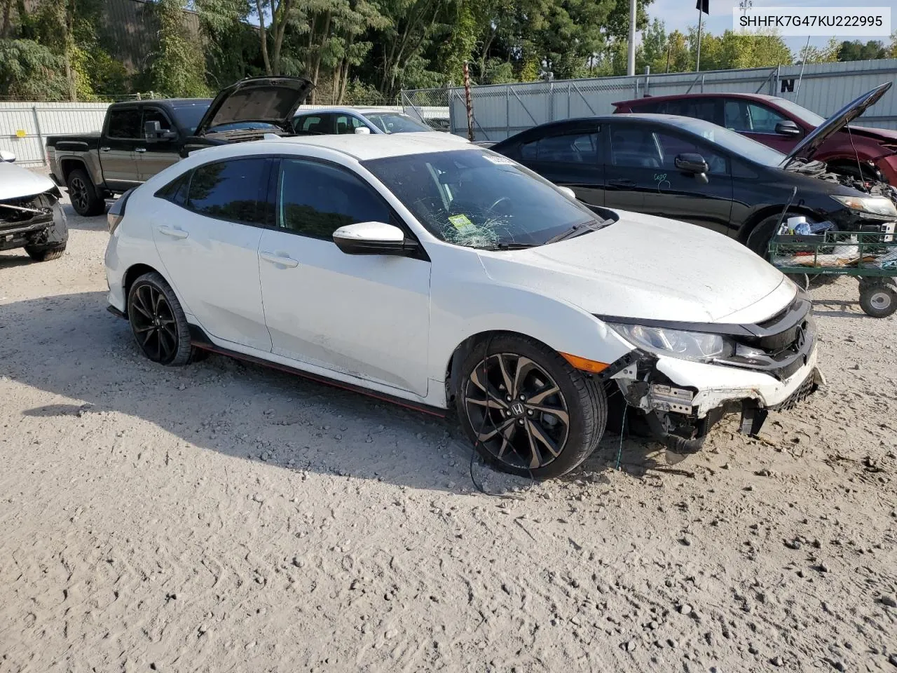 2019 Honda Civic Sport VIN: SHHFK7G47KU222995 Lot: 72289794