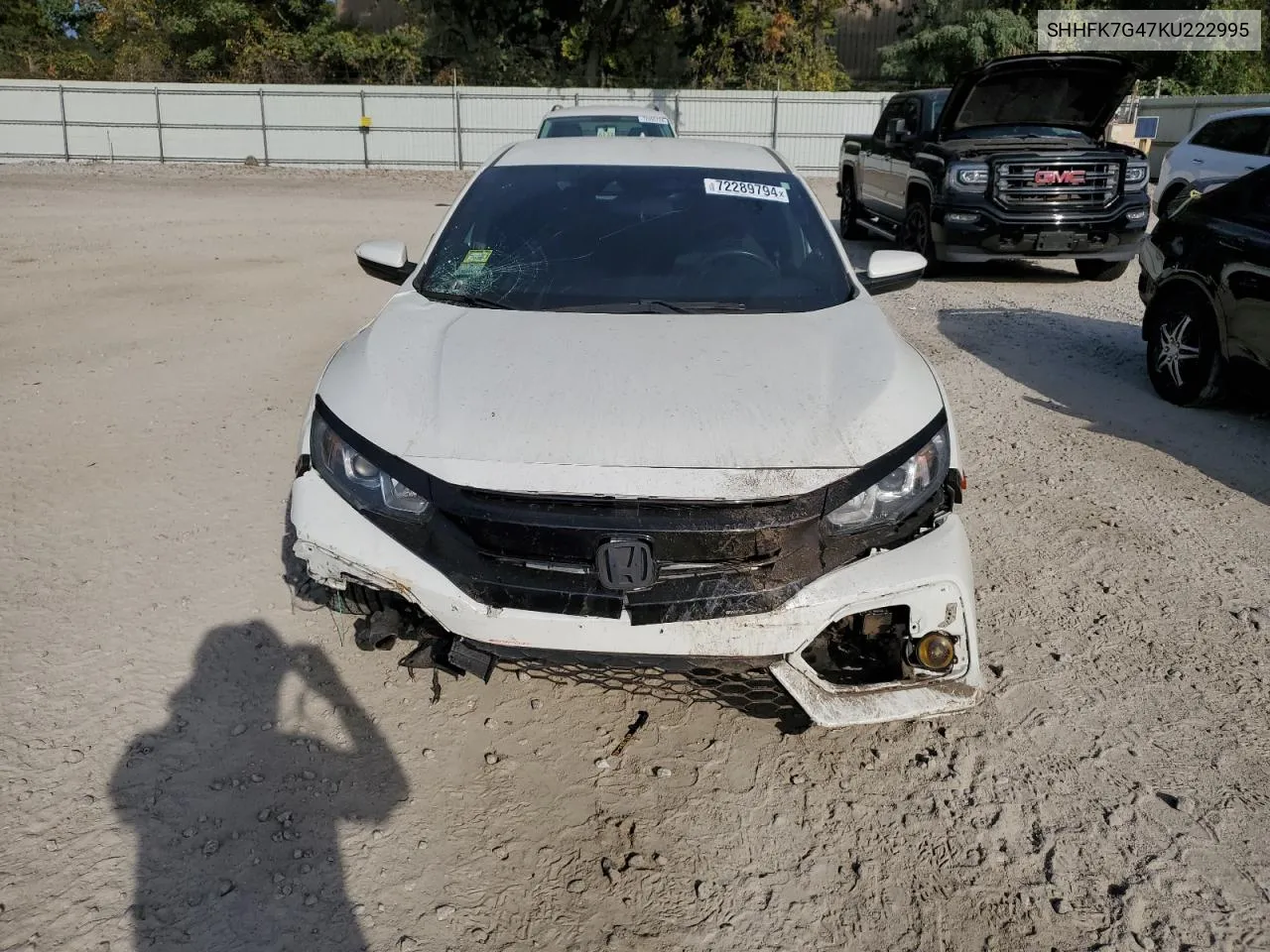 SHHFK7G47KU222995 2019 Honda Civic Sport