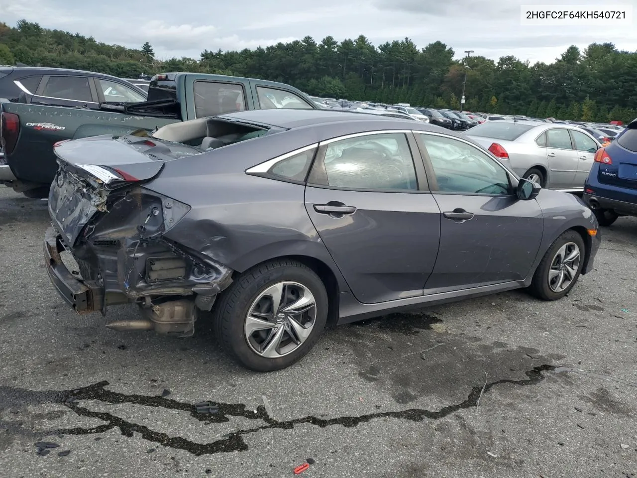 2019 Honda Civic Lx VIN: 2HGFC2F64KH540721 Lot: 72539474