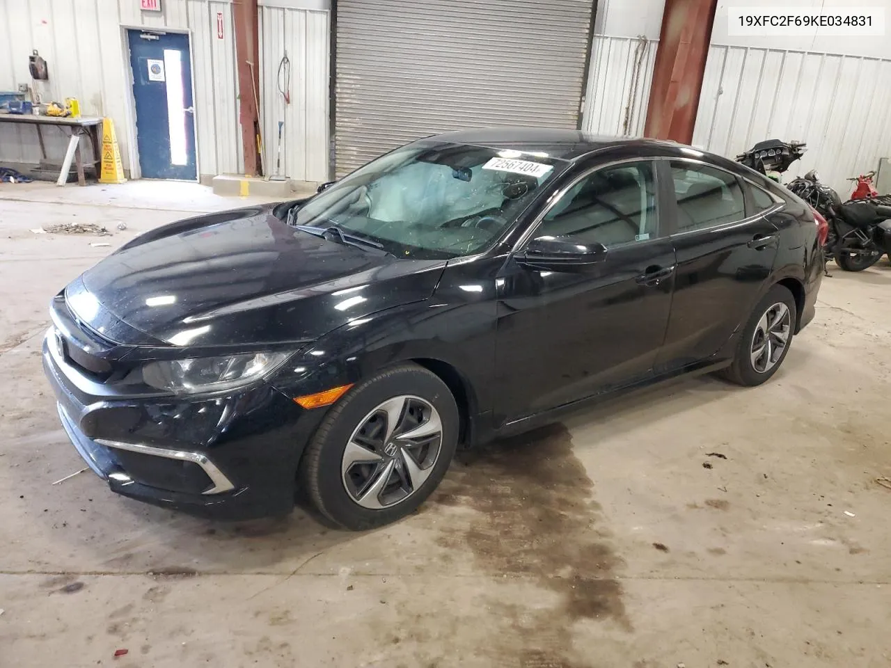 2019 Honda Civic Lx VIN: 19XFC2F69KE034831 Lot: 72567404