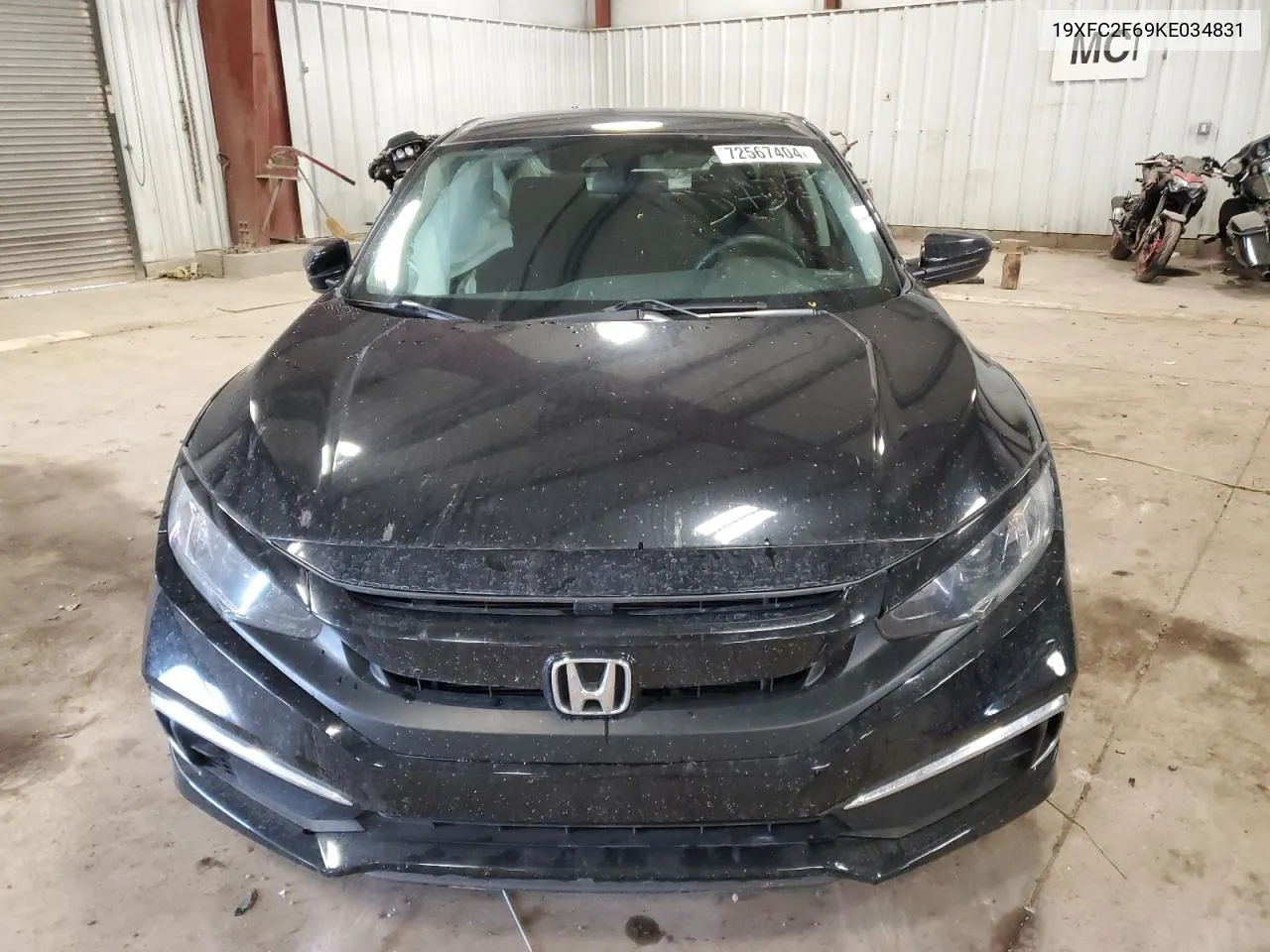 2019 Honda Civic Lx VIN: 19XFC2F69KE034831 Lot: 72567404