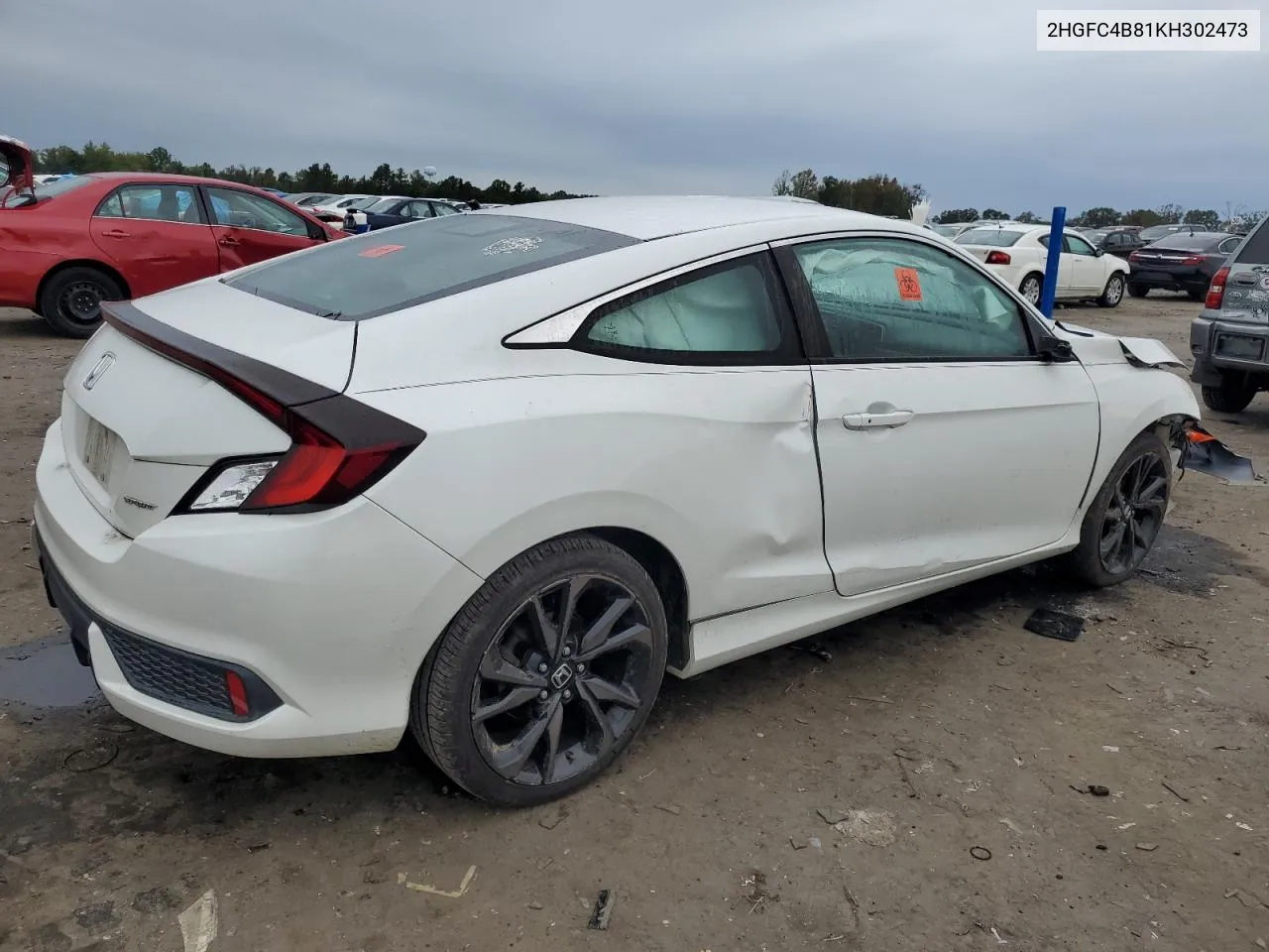 2019 Honda Civic Sport VIN: 2HGFC4B81KH302473 Lot: 72684984