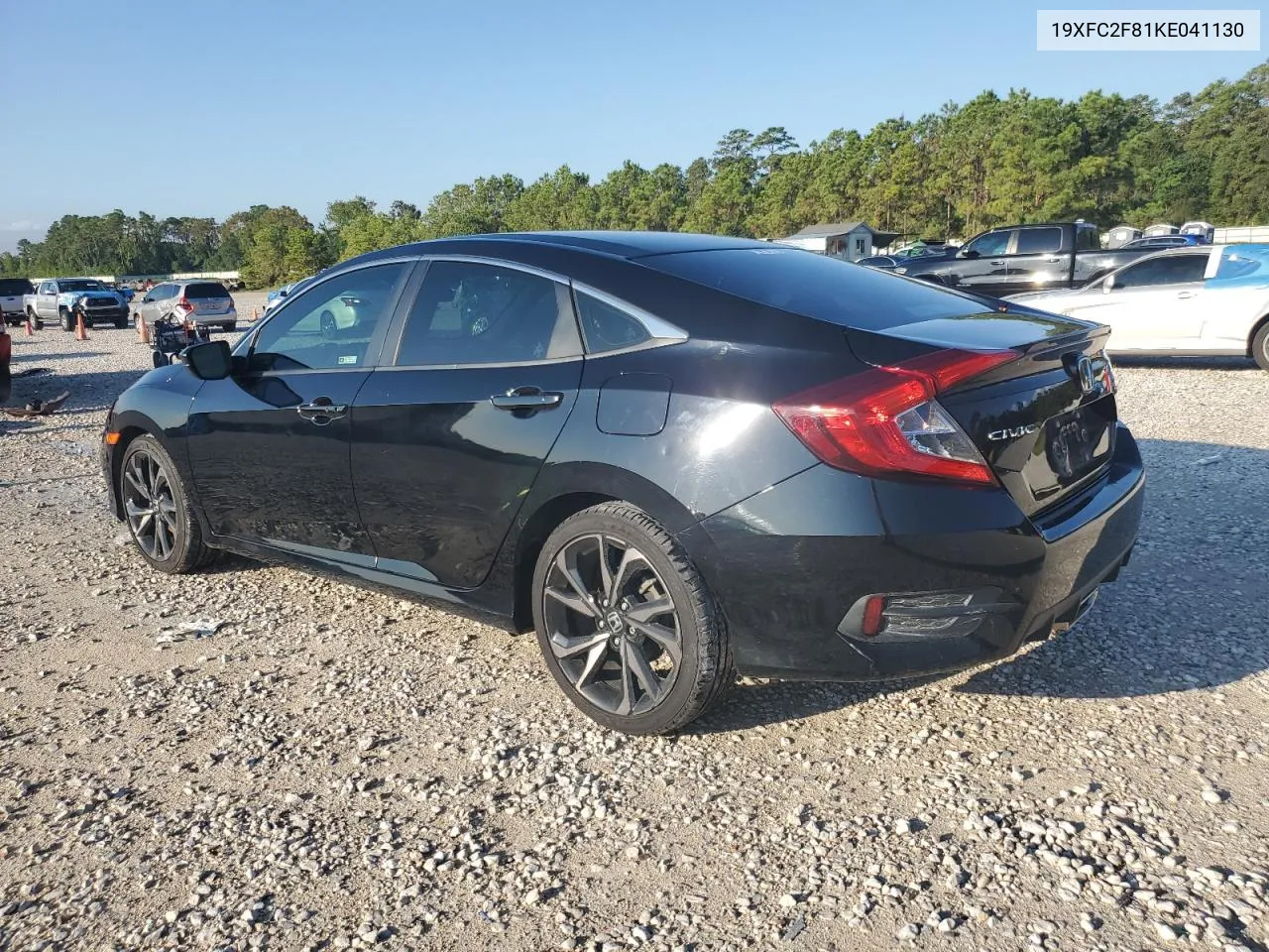 2019 Honda Civic Sport VIN: 19XFC2F81KE041130 Lot: 72775734