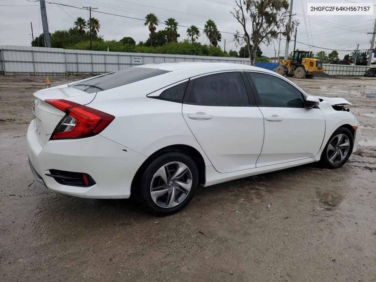 2019 Honda Civic Lx VIN: 2HGFC2F64KH567157 Lot: 72799404