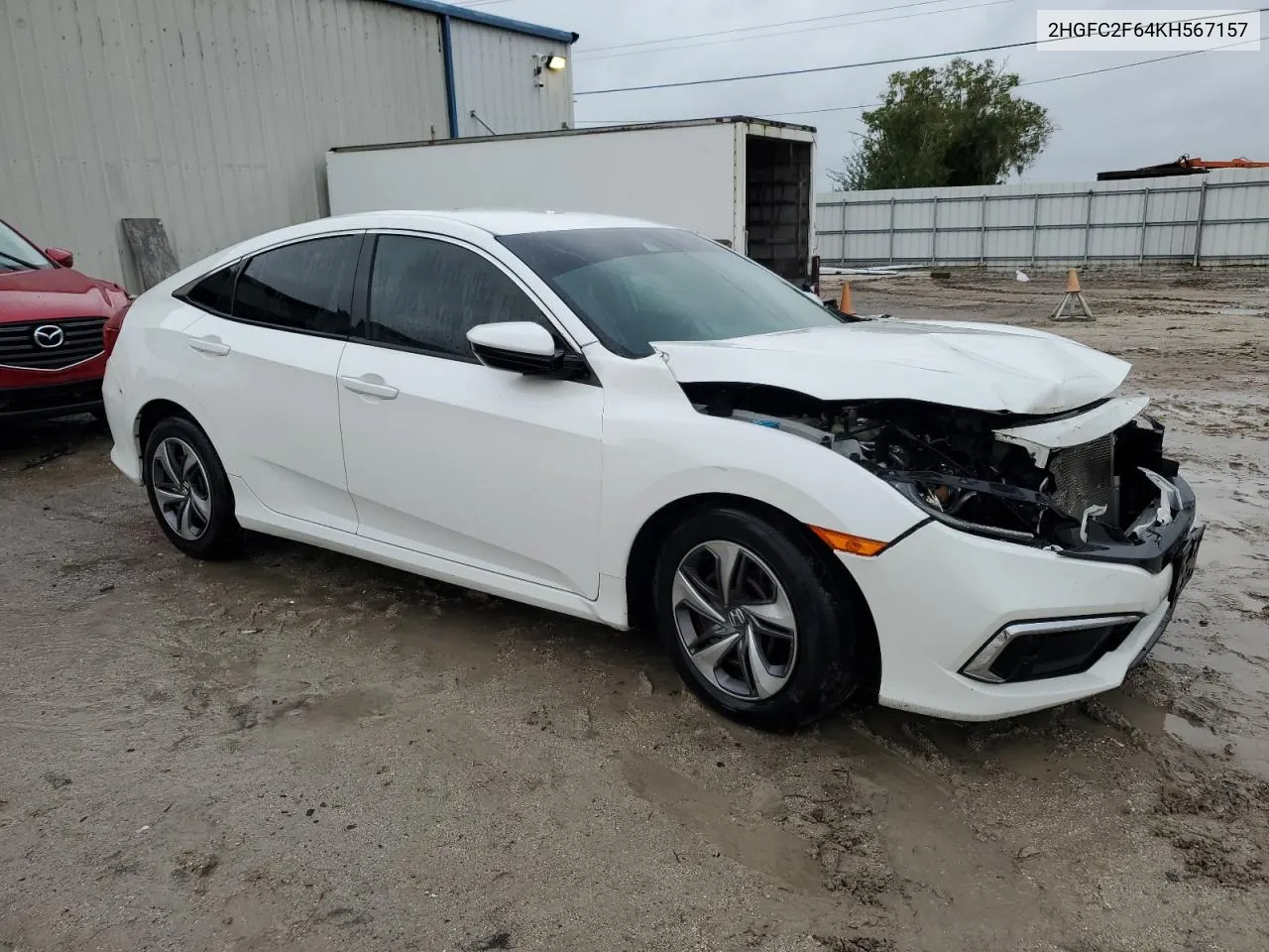 2019 Honda Civic Lx VIN: 2HGFC2F64KH567157 Lot: 72799404