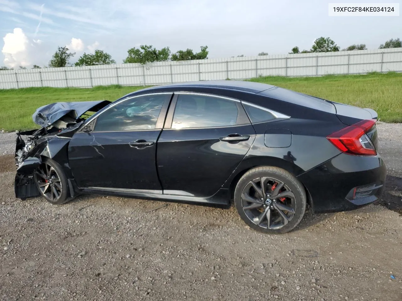 2019 Honda Civic Sport VIN: 19XFC2F84KE034124 Lot: 72847004