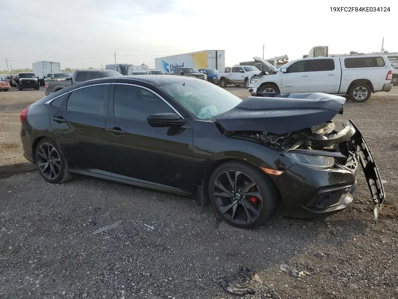 2019 Honda Civic Sport VIN: 19XFC2F84KE034124 Lot: 72847004