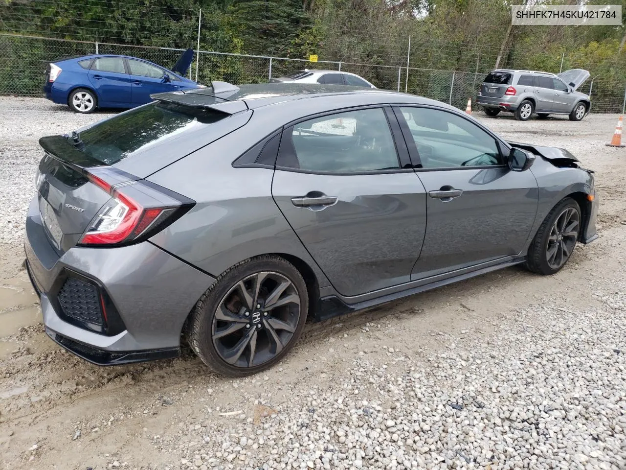 2019 Honda Civic Sport VIN: SHHFK7H45KU421784 Lot: 72997934