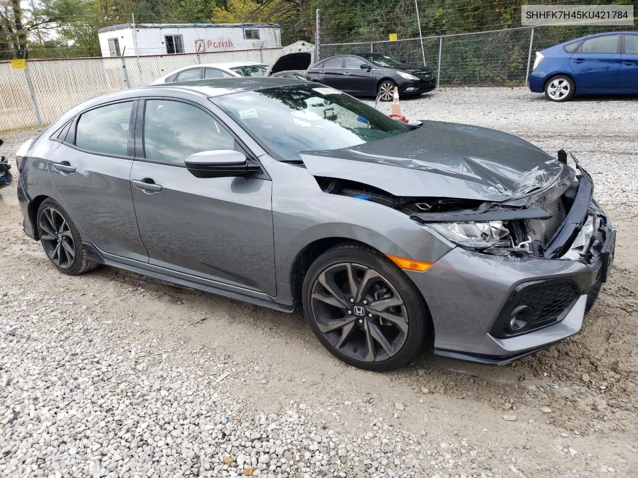 2019 Honda Civic Sport VIN: SHHFK7H45KU421784 Lot: 72997934