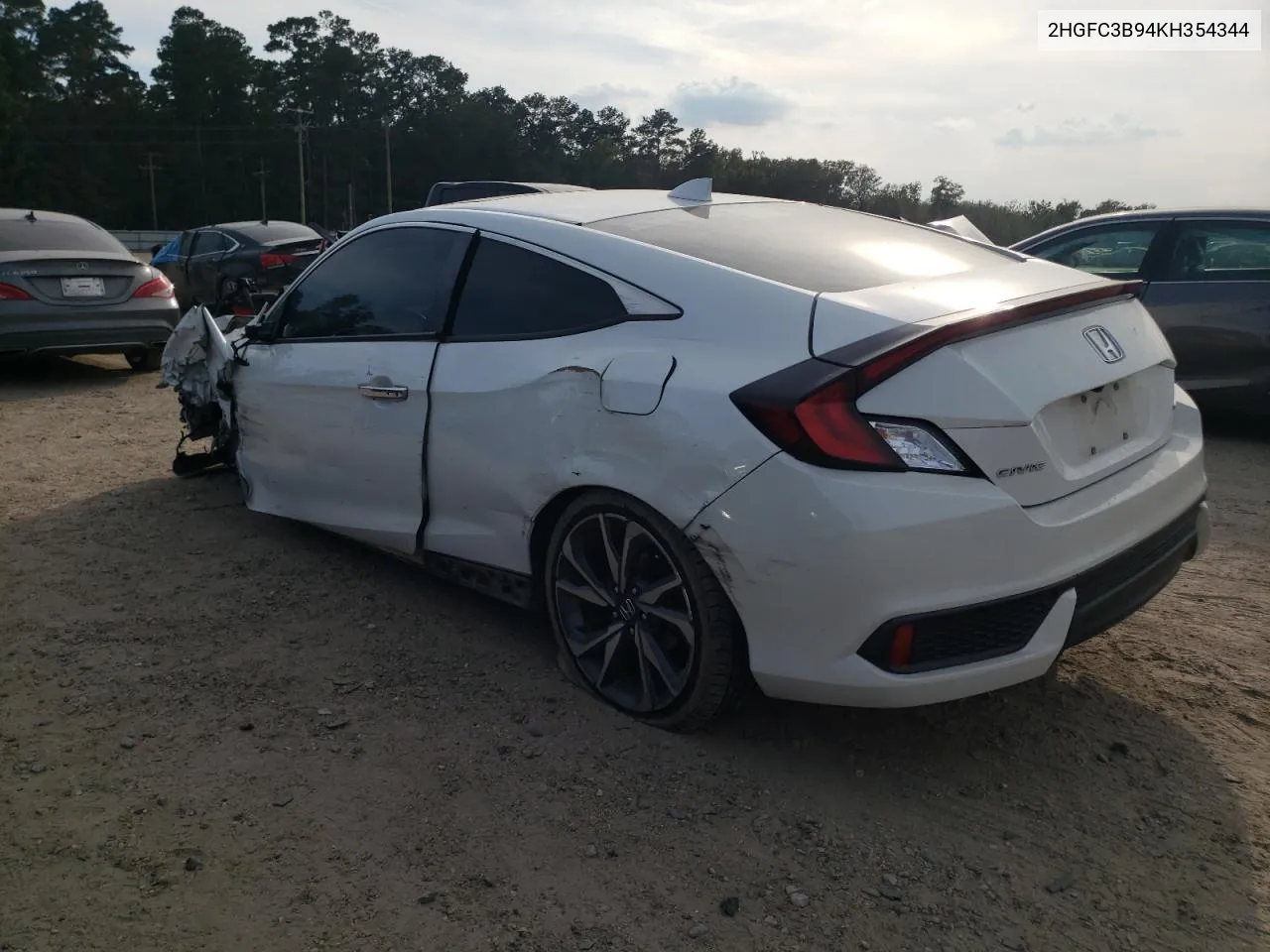 2019 Honda Civic Touring VIN: 2HGFC3B94KH354344 Lot: 73029354