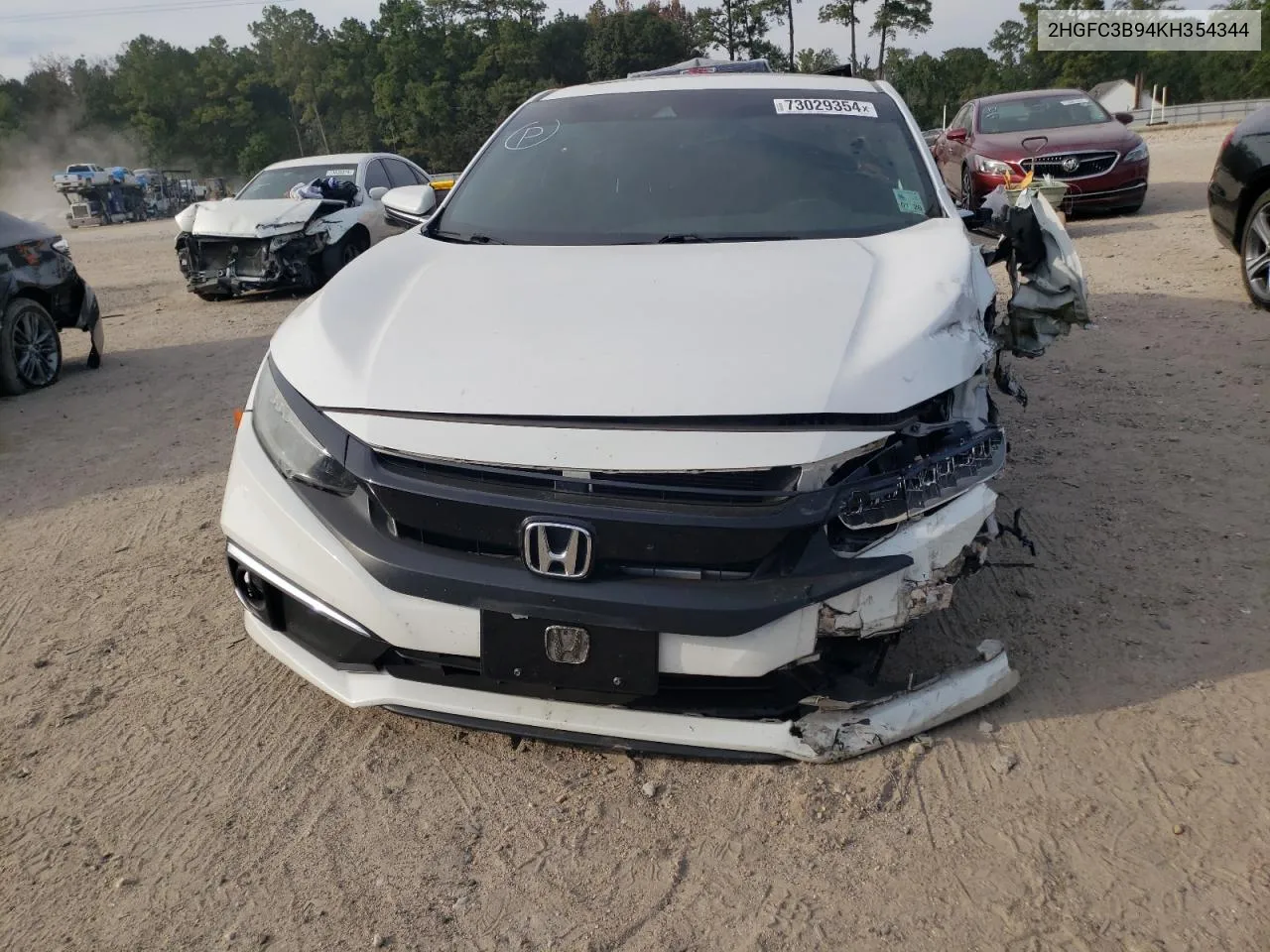 2019 Honda Civic Touring VIN: 2HGFC3B94KH354344 Lot: 73029354