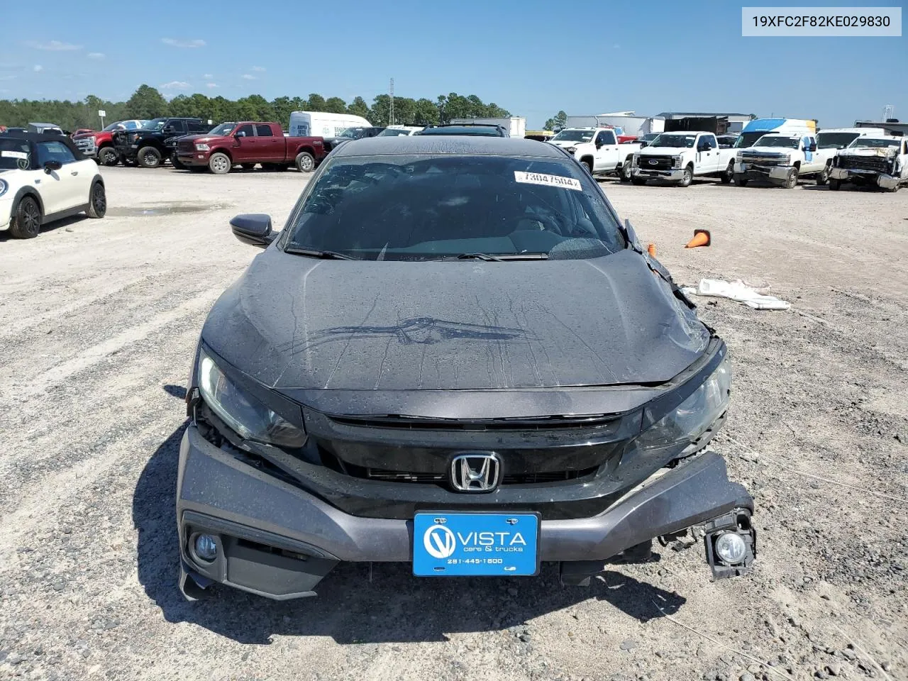 2019 Honda Civic Sport VIN: 19XFC2F82KE029830 Lot: 73047504