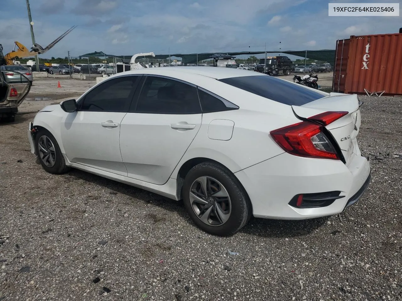 2019 Honda Civic Lx VIN: 19XFC2F64KE025406 Lot: 73144774