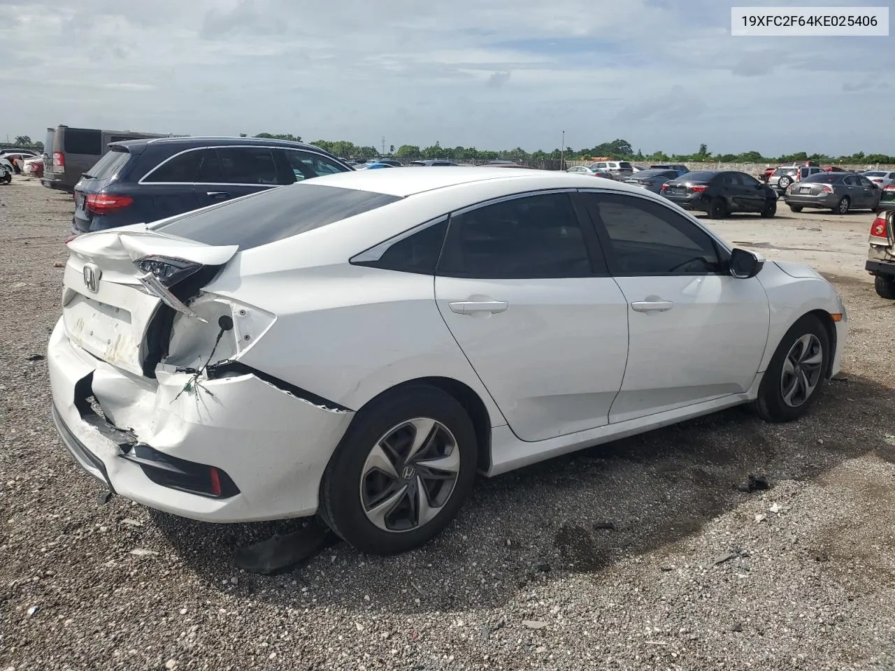 2019 Honda Civic Lx VIN: 19XFC2F64KE025406 Lot: 73144774